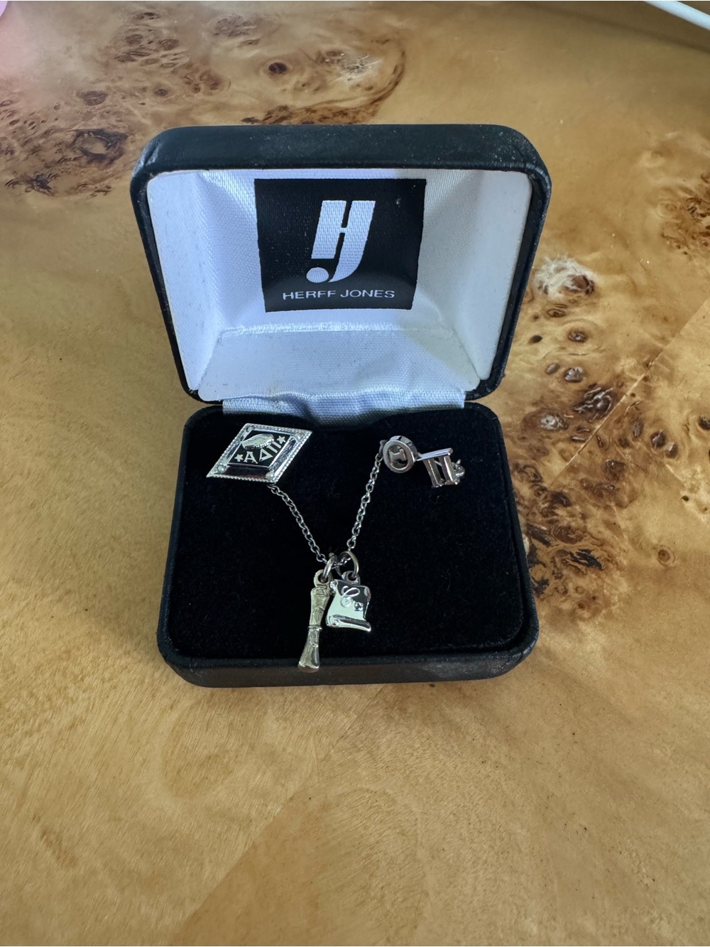Sorority (alpha delta pi) Pin Set - Silver